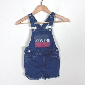 2/$20 Levi's Girls‎ Denim Shortalls Overalls 5R